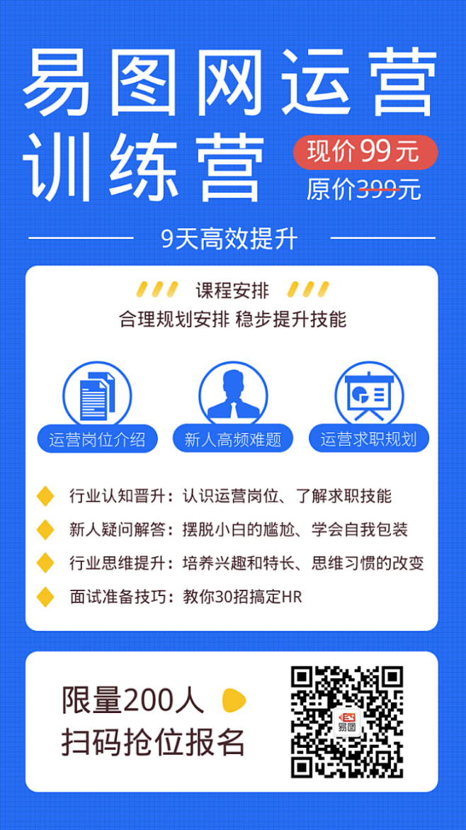 高效裂變，從一張藍(lán)色海報(bào)開(kāi)始 易圖運(yùn)營(yíng)課程設(shè)計(jì)工具詳解